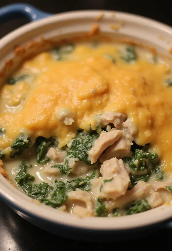 25 Meat Casserole Recipes Full of Comfort and Flavor - 7. Creamy Turkey and Spinach Casserole