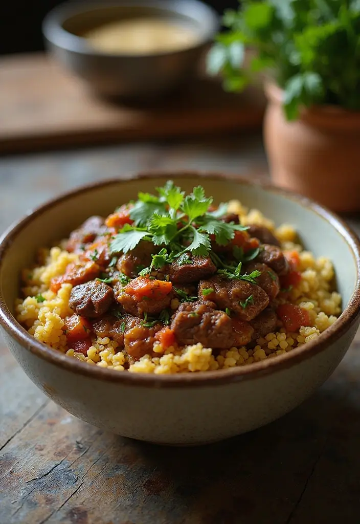 25 One-Pot Beef Recipes for Effortless Cooking - 18. Beef and Quinoa Bowl