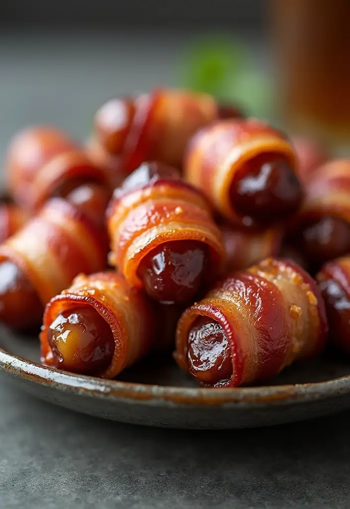 25 Pork Appetizer Recipes That Steal the Show - 1. Bacon-Wrapped Dates