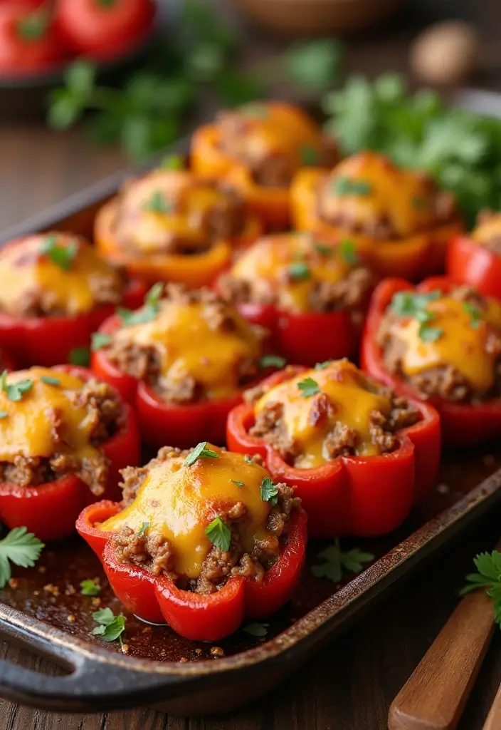 25 Pork Appetizer Recipes That Steal the Show - 11. BBQ Pork-Stuffed Peppers