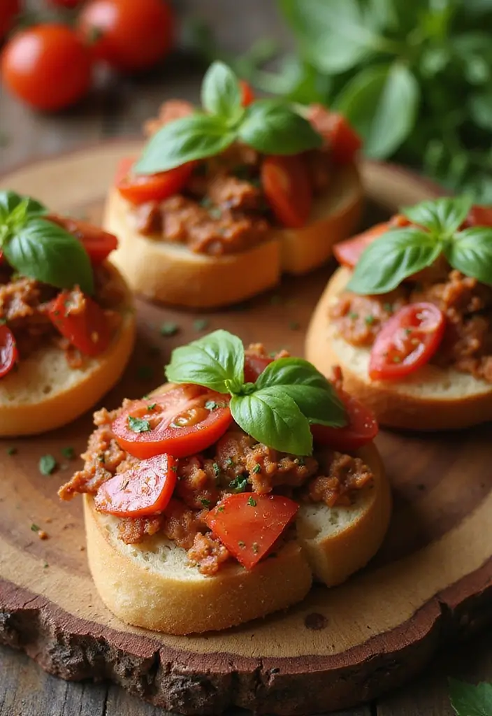 25 Pork Appetizer Recipes That Steal the Show - 12. Pork Bruschetta