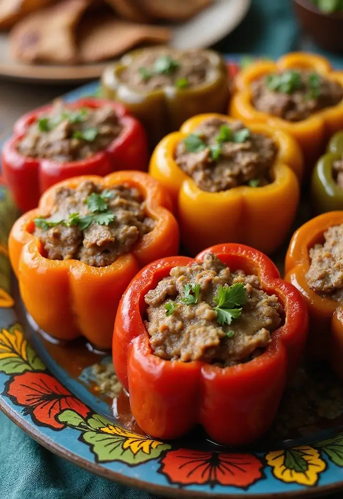 25 Pork Appetizer Recipes That Steal the Show - 17. Pork Chorizo Stuffed Bell Peppers