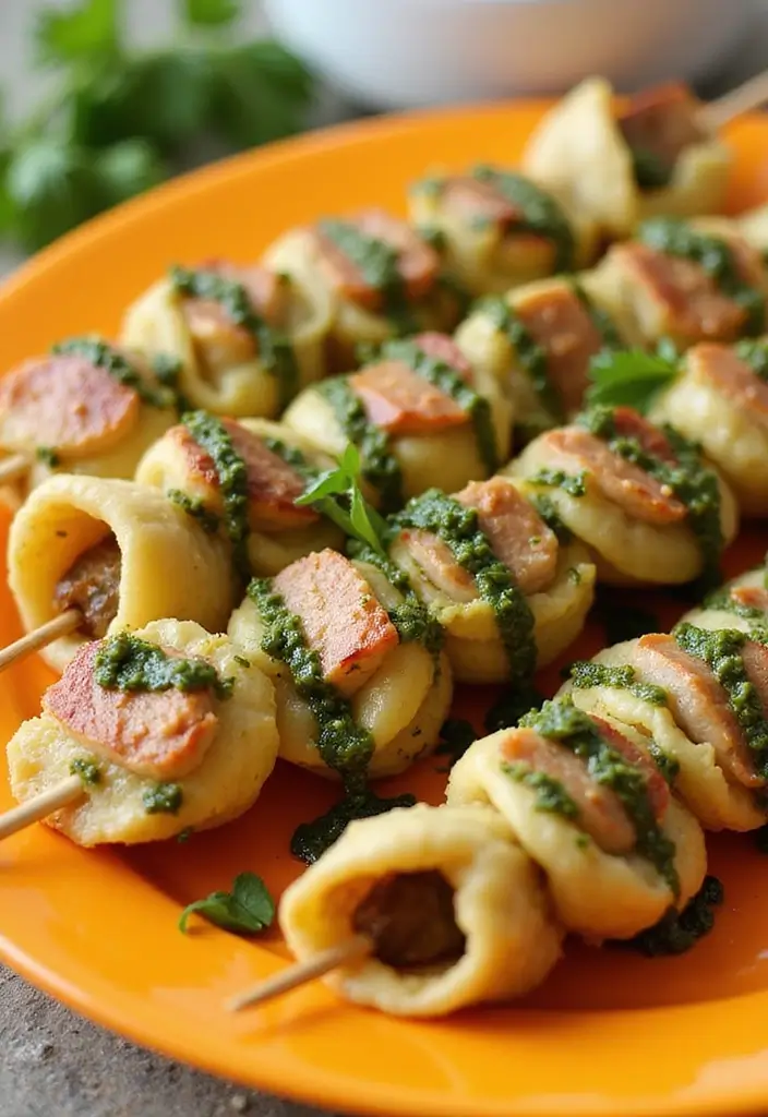25 Pork Appetizer Recipes That Steal the Show - 22. Pork Tortellini Skewers