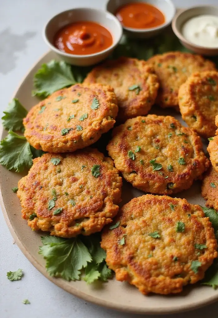 25 Pork Appetizer Recipes That Steal the Show - 24. Pork and Chickpea Patties