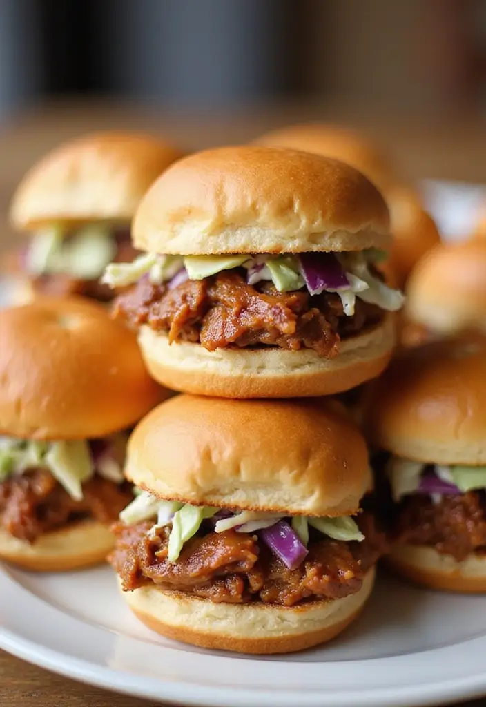25 Pork Appetizer Recipes That Steal the Show - 3. Mini Pulled Pork Sliders
