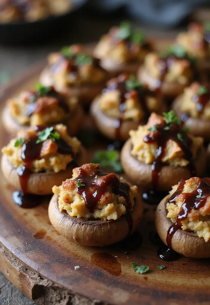 25 Pork Appetizer Recipes That Steal the Show - 6. Pork & Spinach Stuffed Mushrooms