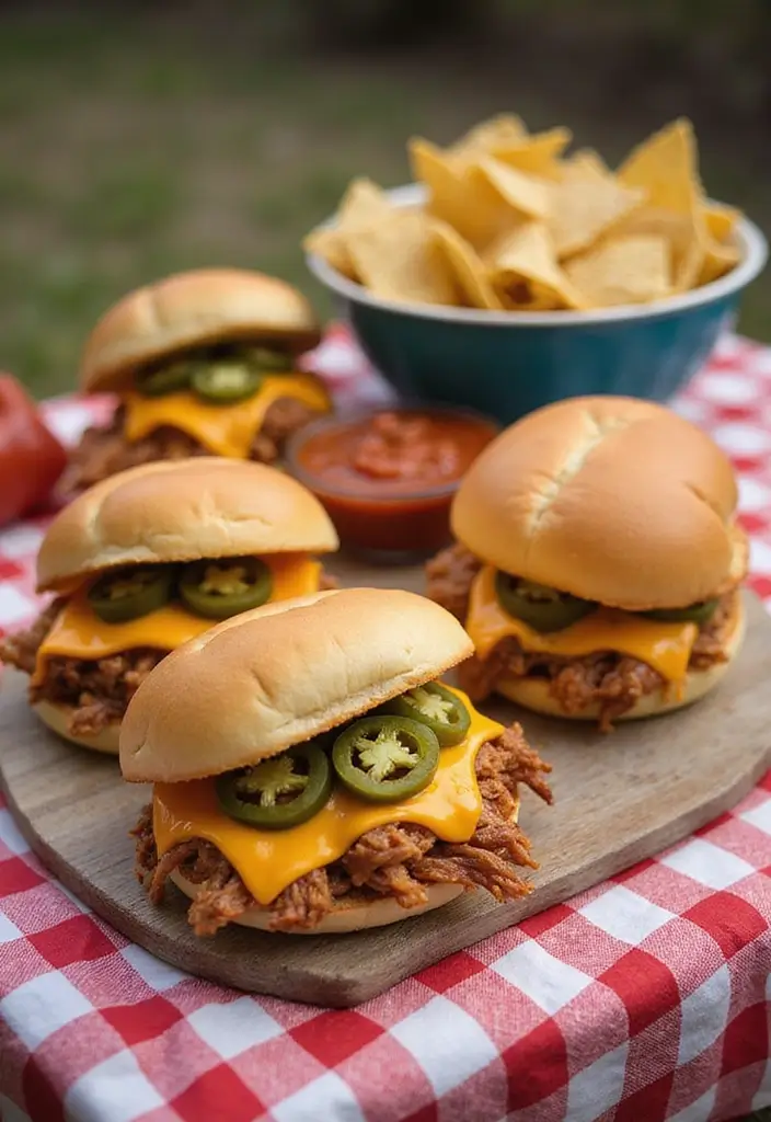 25 Pulled Pork Recipes for Sandwich Lovers - 12. Pulled Pork Nacho Sandwiches