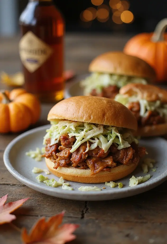 25 Pulled Pork Recipes for Sandwich Lovers - 13. Maple Bourbon Pulled Pork Sandwiches