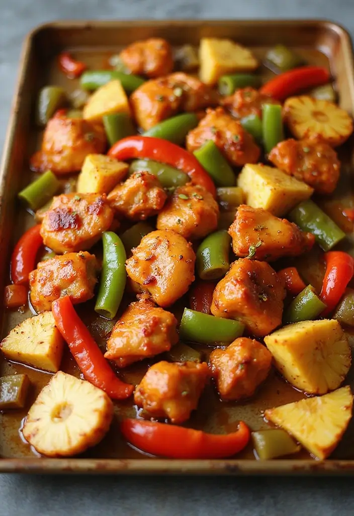 25 Sheet Pan Meat Recipes for Quick Dinners - 10. Sweet and Sour Chicken