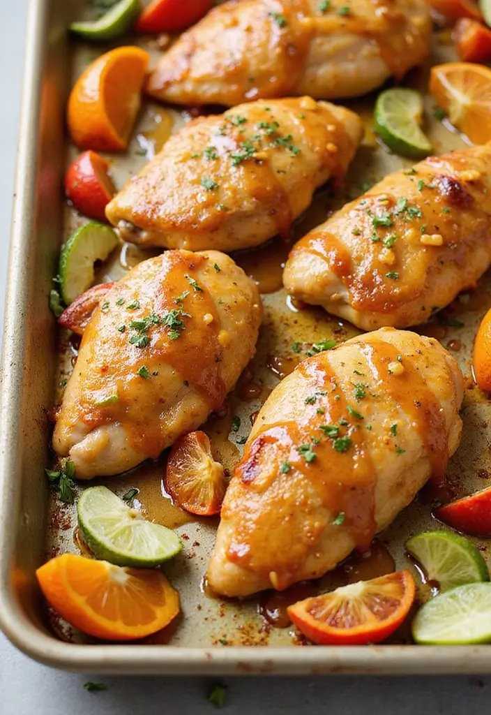 25 Sheet Pan Meat Recipes for Quick Dinners - 15. Maple Mustard Glazed Chicken
