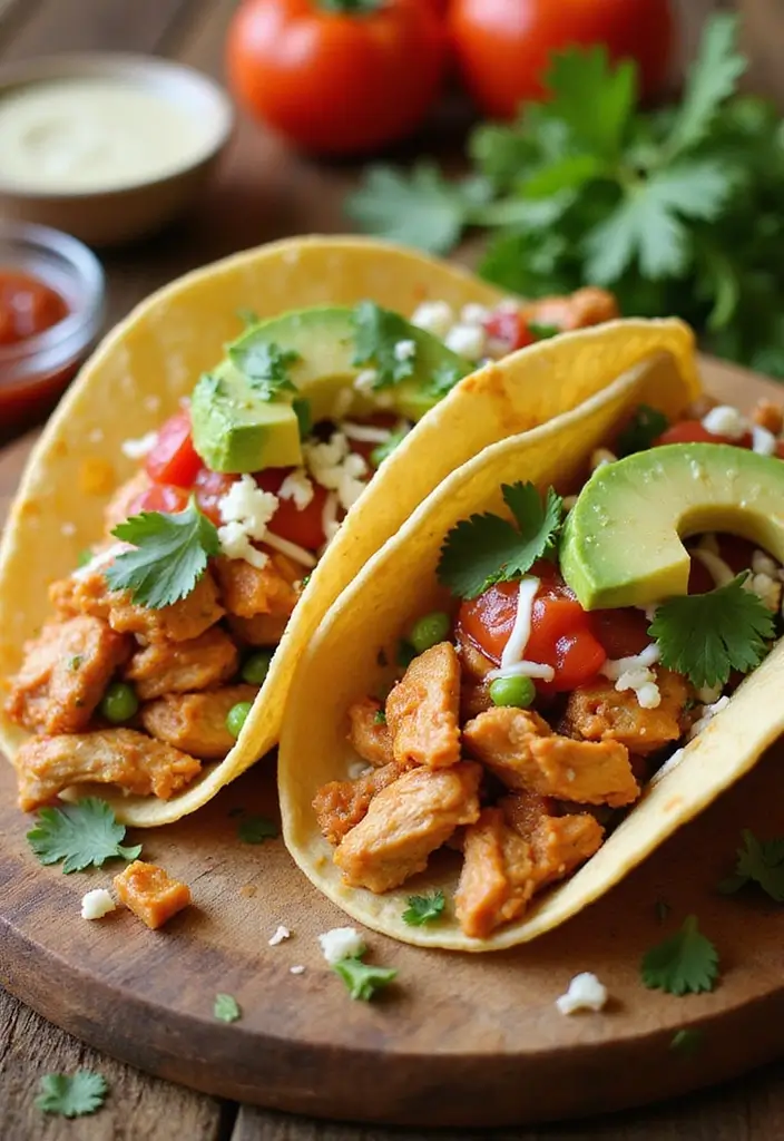 25 Slow Cooker Chicken Recipes for Effortless Dinners - 2. Spicy Chicken Tacos