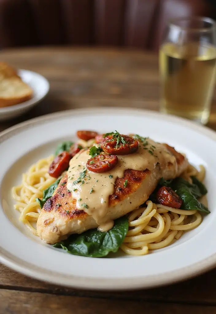 25 Slow Cooker Chicken Recipes for Effortless Dinners - 21. Creamy Tuscan Chicken