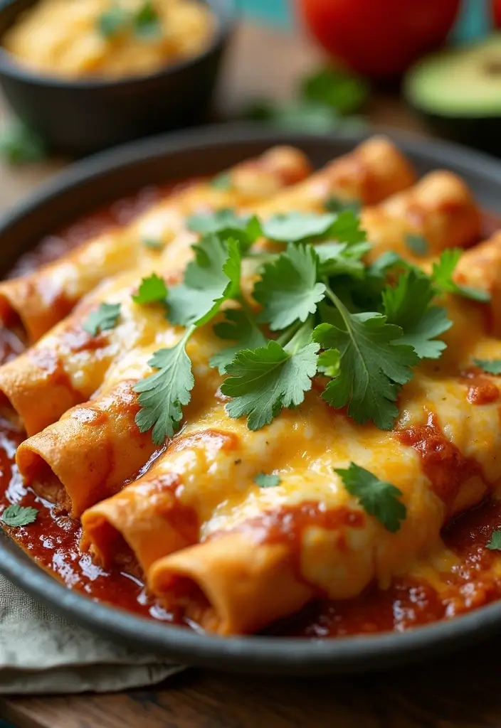 25 Slow Cooker Chicken Recipes for Effortless Dinners - 24. Chicken Enchiladas
