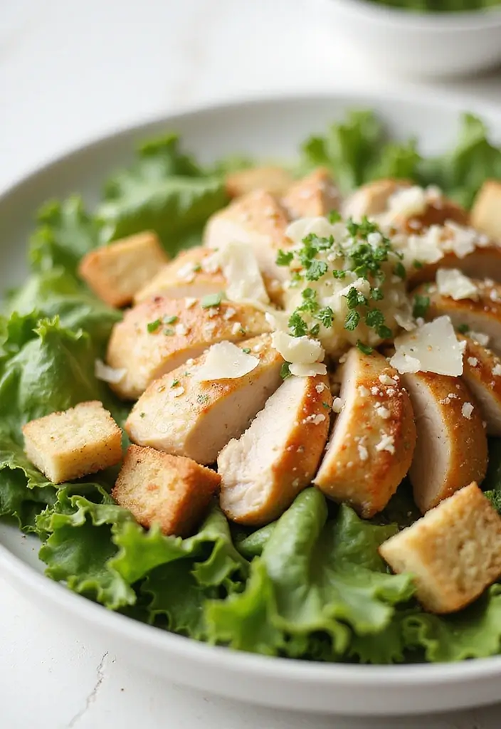 25 Slow Cooker Chicken Recipes for Effortless Dinners - 25. Chicken Caesar Salad