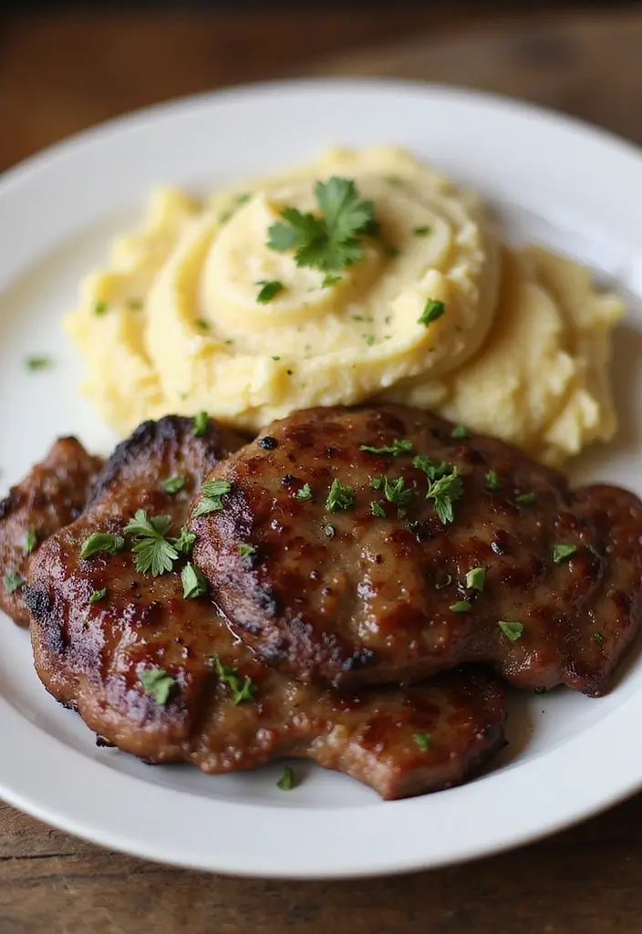 25 Smoked Steak Recipes for Backyard Feasts - 24. Smoked Steak with Garlic Mashed Potatoes