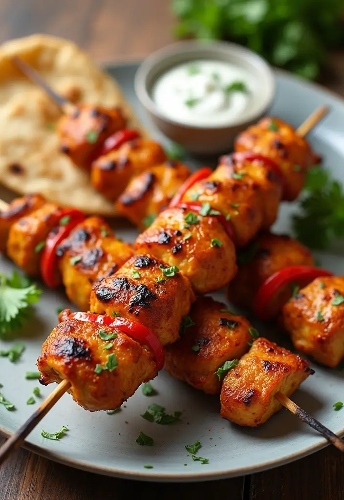 25 Spicy Chicken Recipes for Heat Lovers - 10. Spicy Greek Chicken Souvlaki