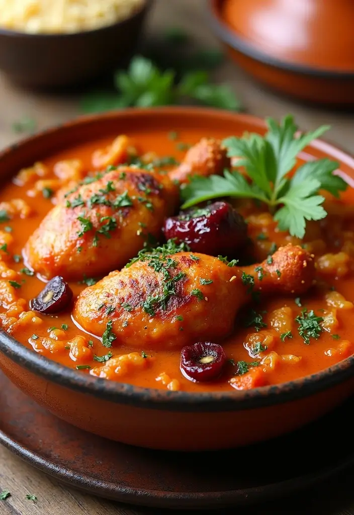 25 Spicy Chicken Recipes for Heat Lovers - 13. Spicy Moroccan Chicken Tagine