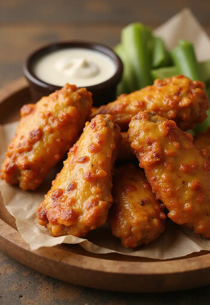 25 Spicy Chicken Recipes for Heat Lovers - 2. Spicy Honey Mustard Chicken Wings