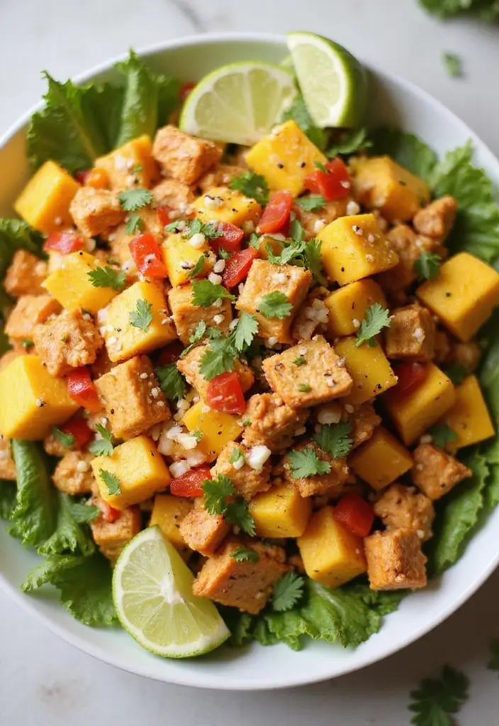 25 Spicy Chicken Recipes for Heat Lovers - 20. Spicy Mango Chicken Salad