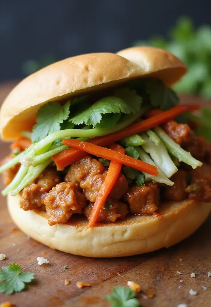 25 Spicy Pork Recipes for Flavor Seekers - 21. Spicy Pork Banh Mi Sandwich