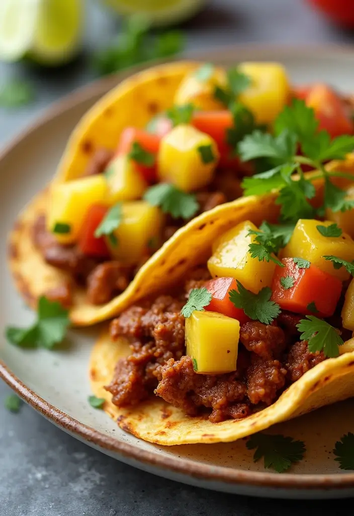 25 Spicy Pork Recipes for Flavor Seekers - 3. Spicy Pork Tacos with Pineapple Salsa