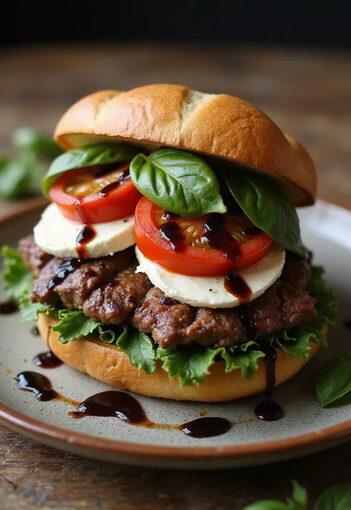 25 Steak Sandwich Recipes That Satisfy Big Appetites - 10. Steak Caprese Sandwich