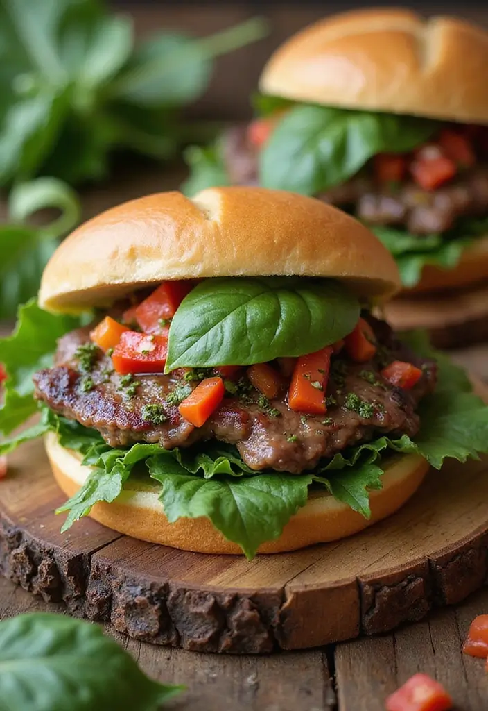 25 Steak Sandwich Recipes That Satisfy Big Appetites - 14. Steak and Spinach Pesto Sandwich