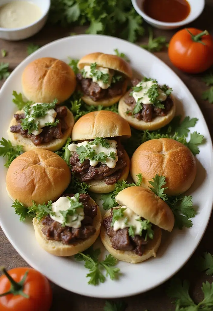 25 Steak Sandwich Recipes That Satisfy Big Appetites - 15. Steak Sliders with Garlic Aioli