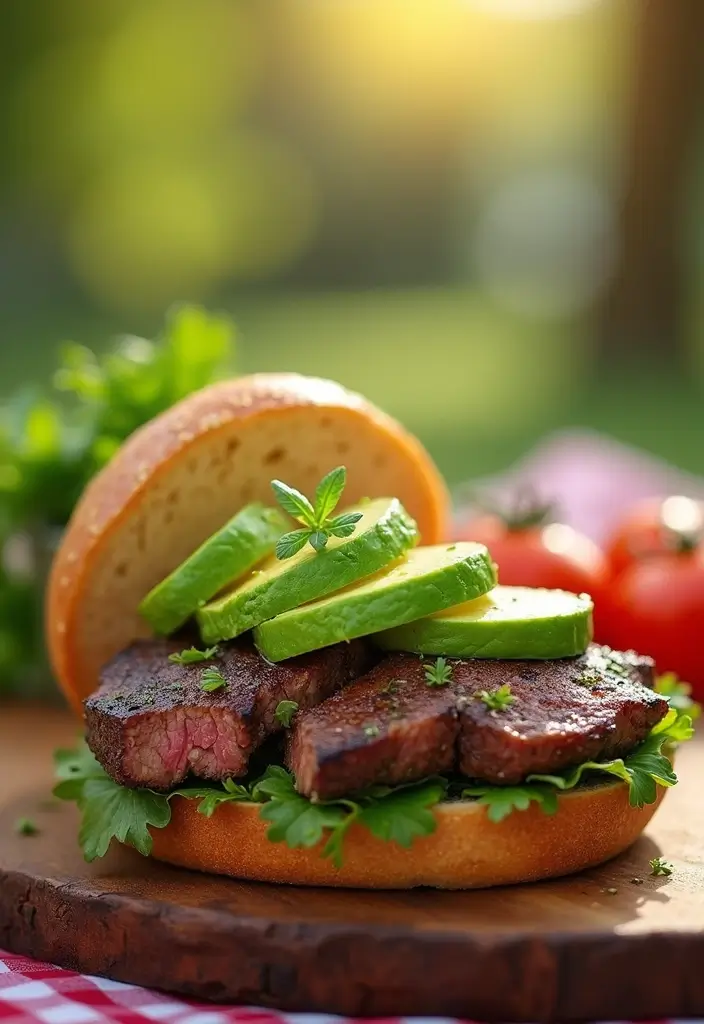 25 Steak Sandwich Recipes That Satisfy Big Appetites - 2. Grilled Steak and Avocado Sandwich