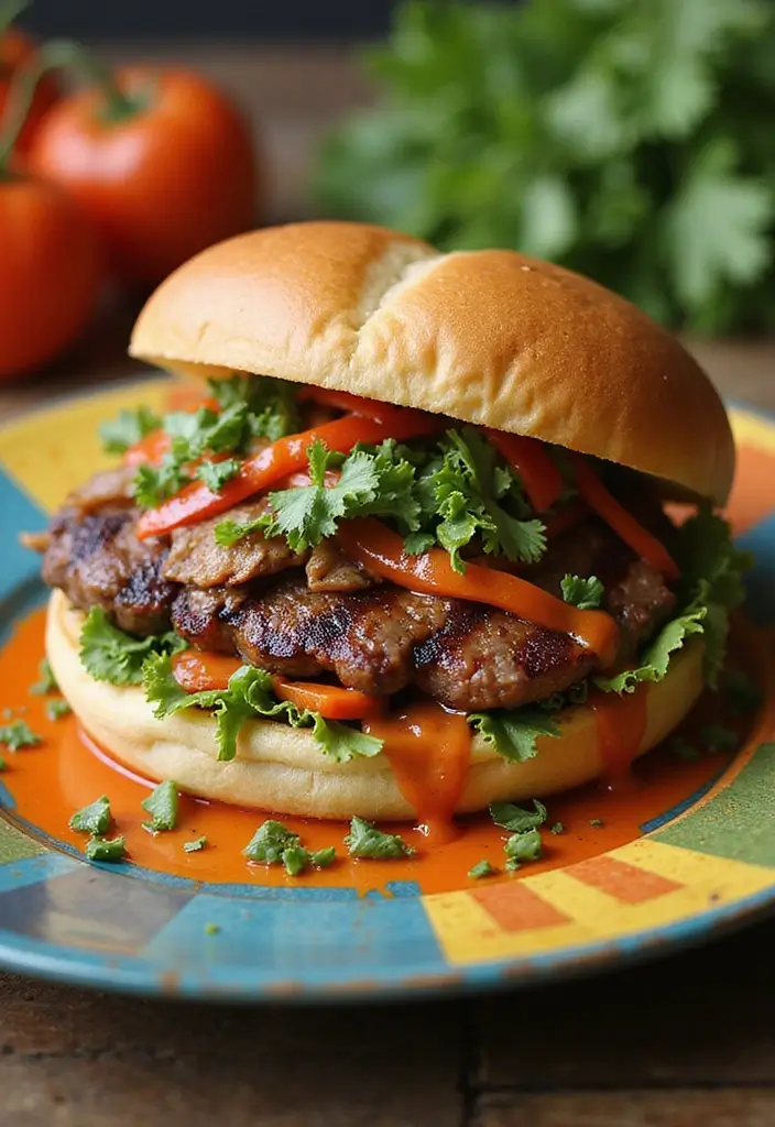25 Steak Sandwich Recipes That Satisfy Big Appetites - 22. Asian Steak Sandwich