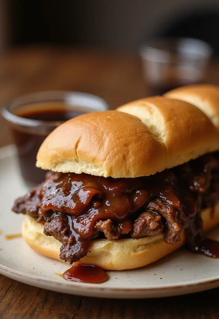 25 Steak Sandwich Recipes That Satisfy Big Appetites - 5. French Dip Steak Sandwich