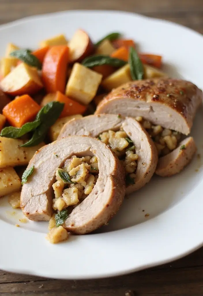 25 Stuffed Meat Recipes That Wow at Dinner - 17. Stuffed Pork Chops with Apple and Sage