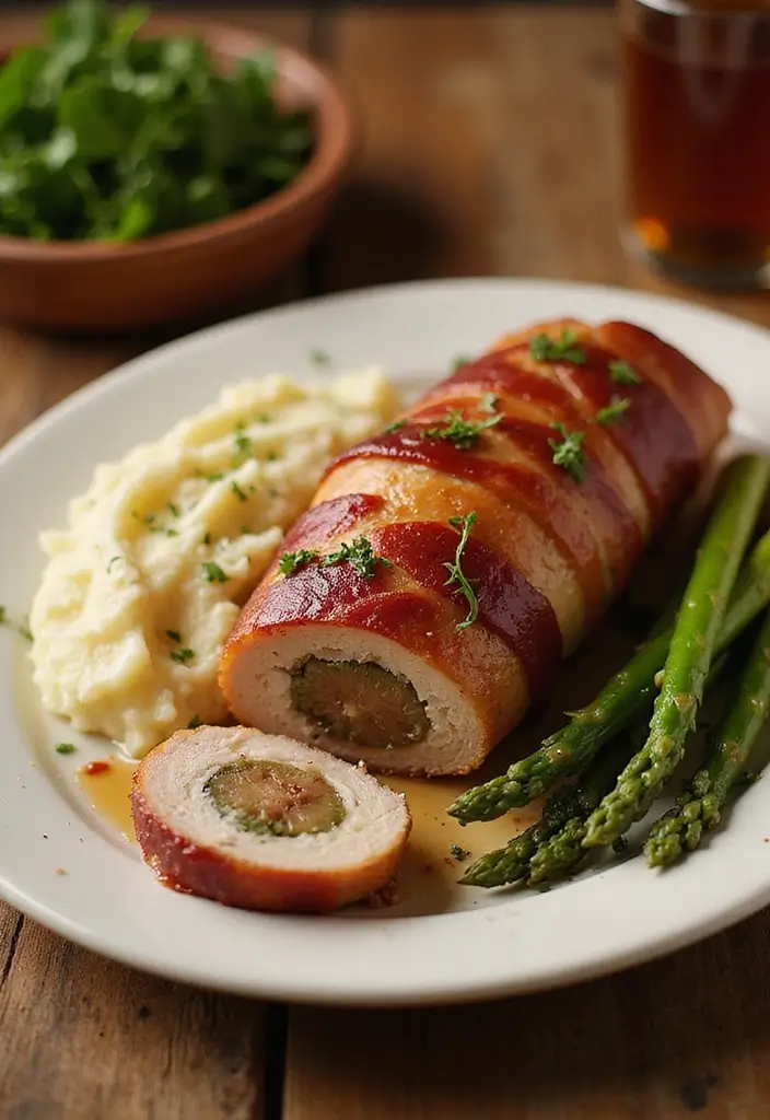 25 Stuffed Meat Recipes That Wow at Dinner - 2. Bacon-Wrapped Stuffed Pork Tenderloin