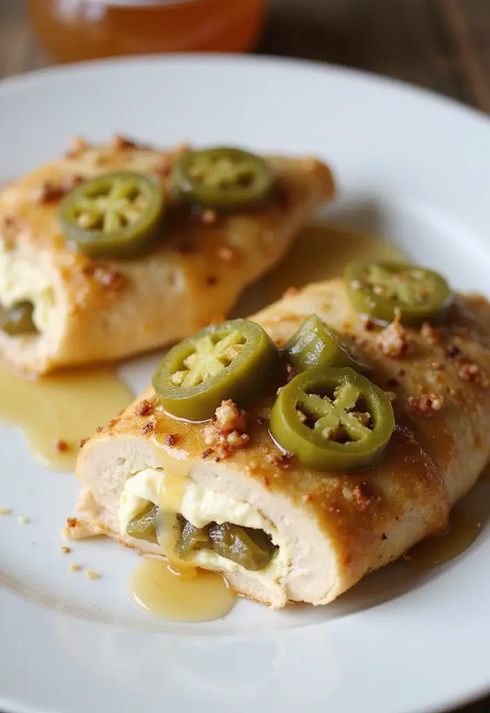 25 Stuffed Meat Recipes That Wow at Dinner - 24. Sweet and Spicy Stuffed Chicken Breasts