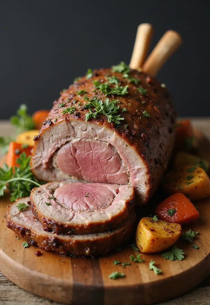 25 Stuffed Meat Recipes That Wow at Dinner - 4. Herb and Garlic Stuffed Leg of Lamb