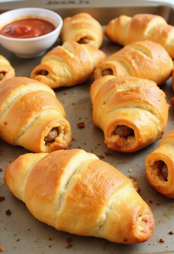 25 Stuffed Meat Recipes That Wow at Dinner - 9. Spicy Sausage and Cheese Stuffed Crescent Rolls