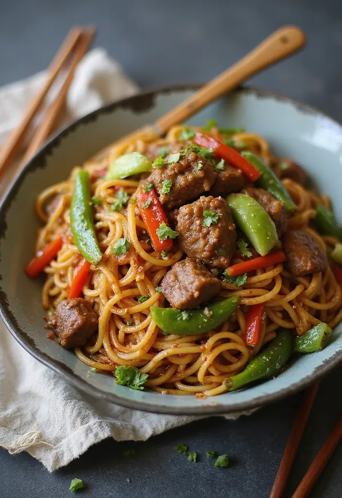 26 Asian Beef Recipes That Are Bursting with Flavor - 15. Beef Lo Mein