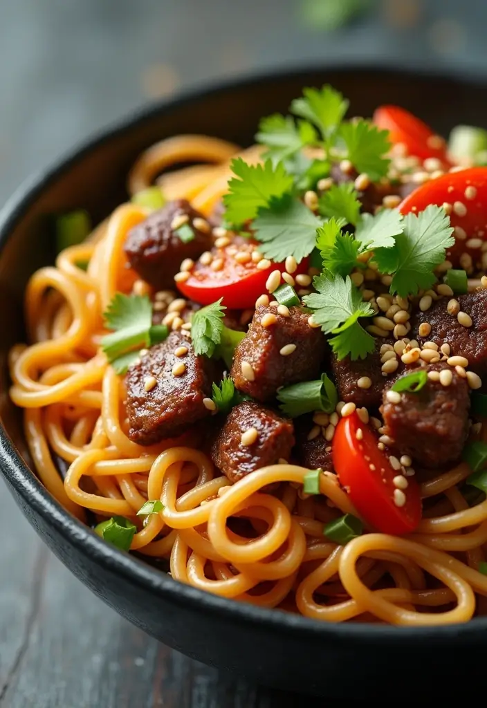 26 Asian Beef Recipes That Are Bursting with Flavor - 16. Beef Szechuan Noodles