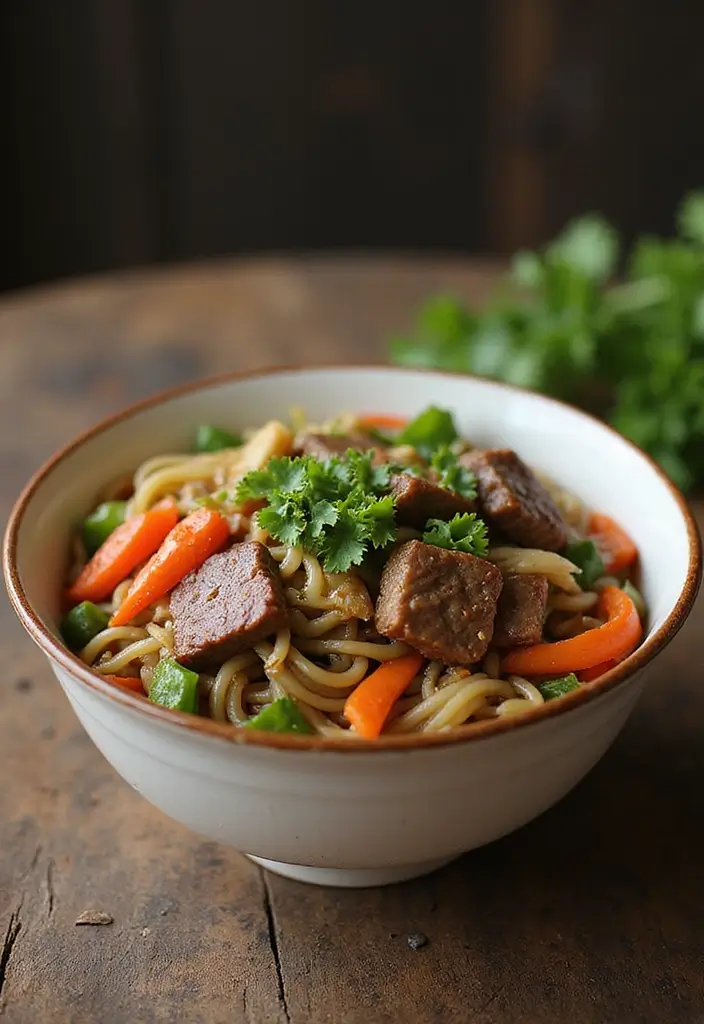 26 Asian Beef Recipes That Are Bursting with Flavor - 18. Beef Udon Stir-Fry