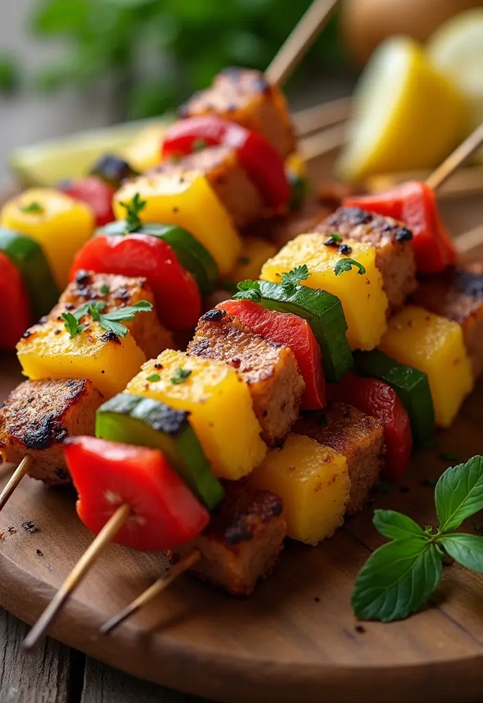 26 Asian Pork Recipes That Burst with Sweet Heat - 14. Pork and Pineapple Skewers