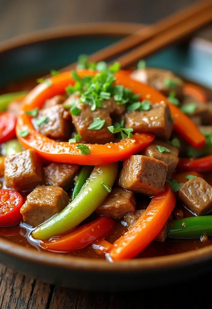26 Asian Pork Recipes That Burst with Sweet Heat - 9. Sweet and Spicy Pork Stir-Fry