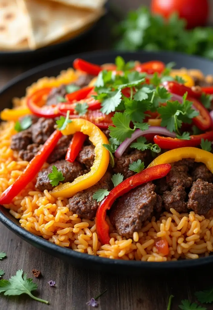 26 Beef and Rice Recipes for Quick Family Meals - 14. Beef and Rice Fajitas