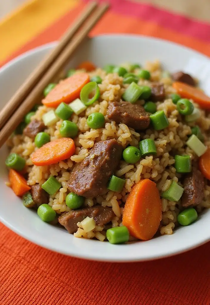26 Beef and Rice Recipes for Quick Family Meals - 2. One-Pot Beef Fried Rice