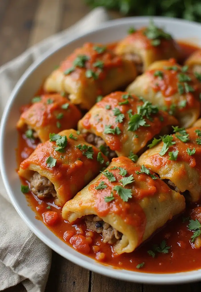 26 Beef and Rice Recipes for Quick Family Meals - 20. Beef and Rice Cabbage Rolls