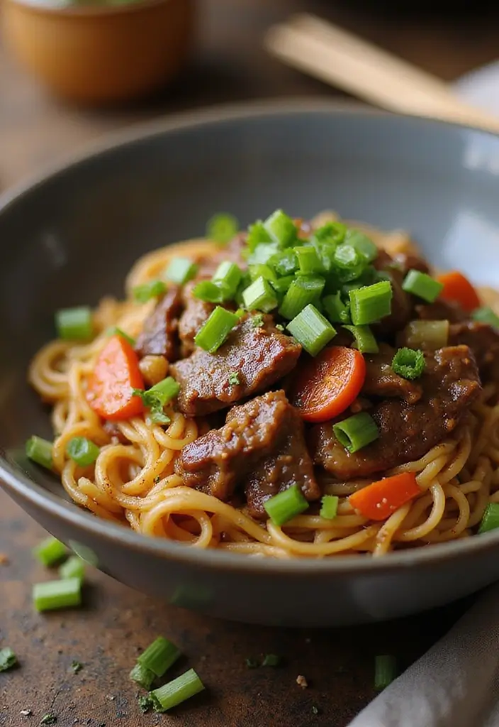 26 Beef and Rice Recipes for Quick Family Meals - 24. Beef and Rice Stir-Fried Noodles