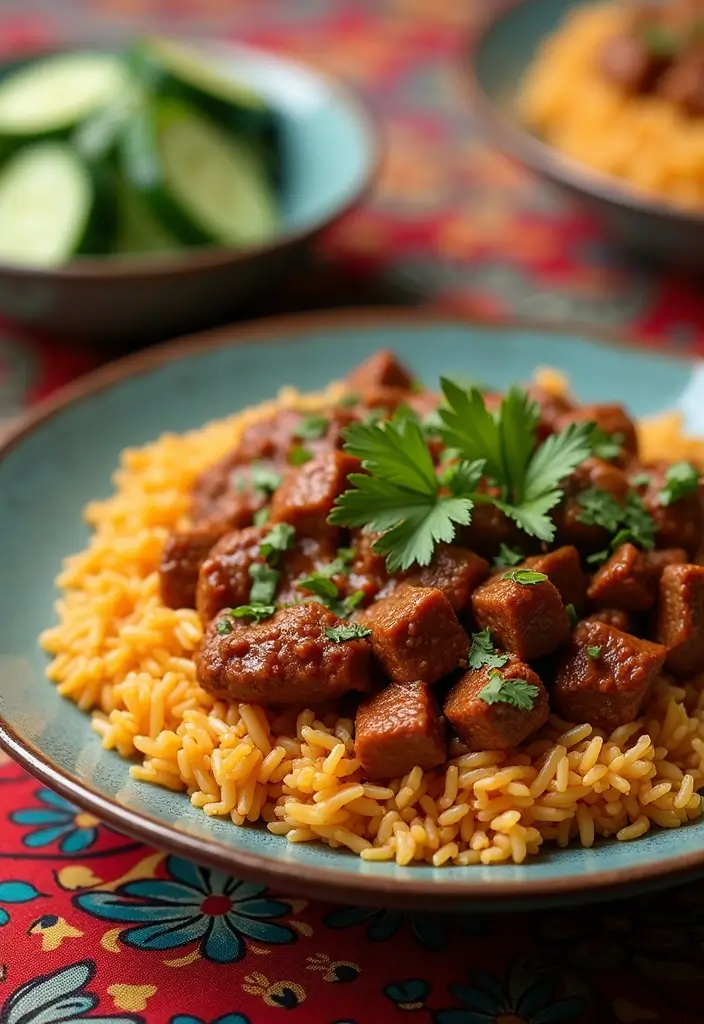 26 Beef and Rice Recipes for Quick Family Meals - 6. Spicy Beef and Rice Pilaf