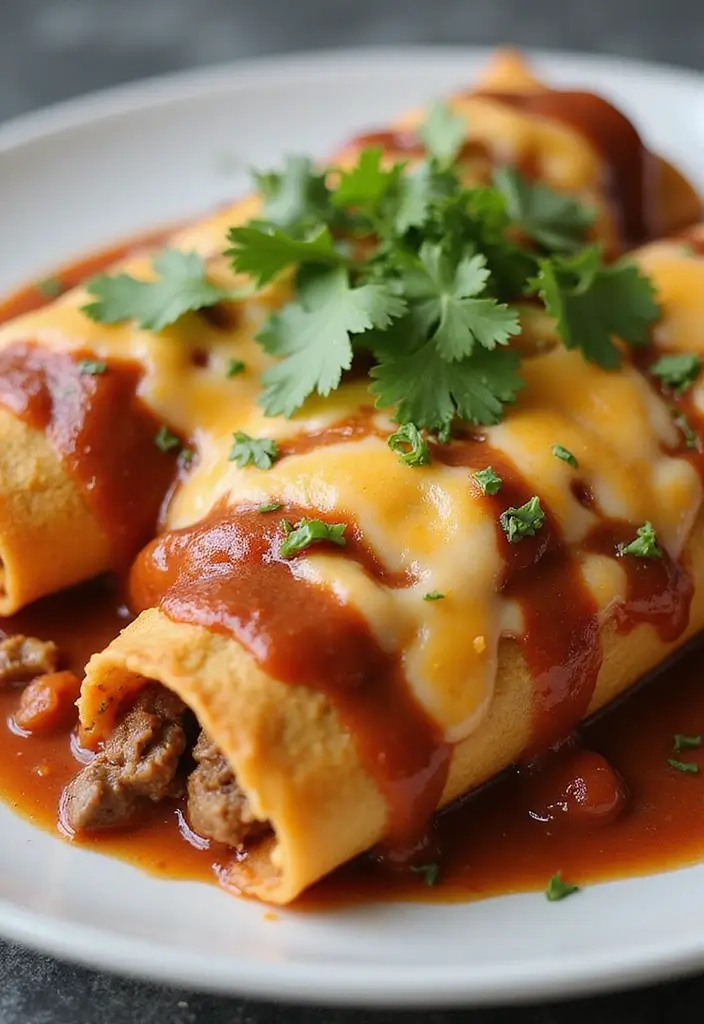 26 Budget-Friendly Beef Recipes for Families - 16. Beef Enchiladas