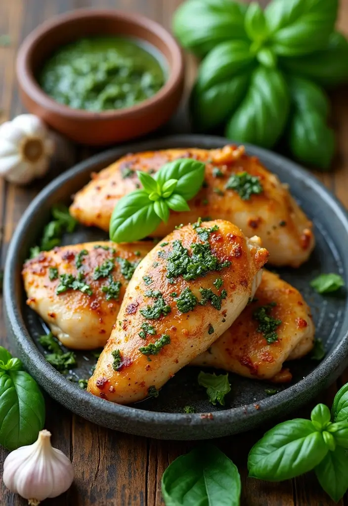 26 Chicken Marinade Recipes That Transform Flavor - 20. Basil Pesto Marinade
