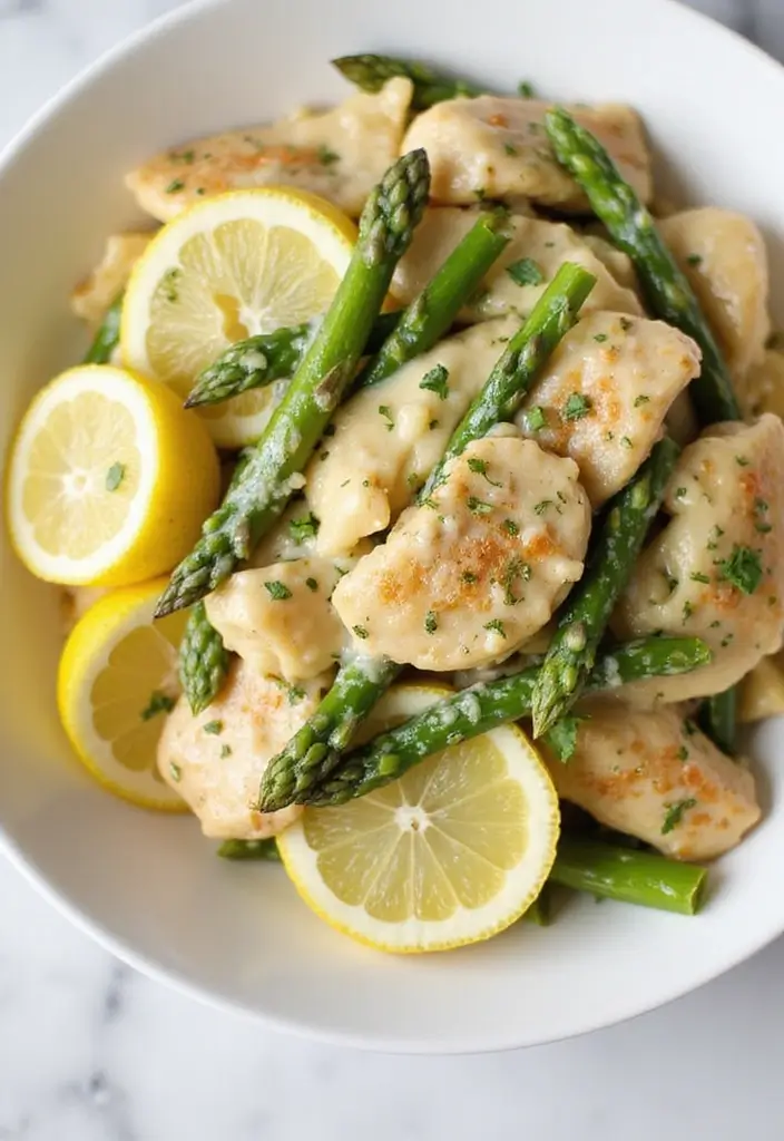 26 Creamy Chicken Pasta Recipes Everyone Craves - 20. Creamy Chicken and Asparagus Pasta