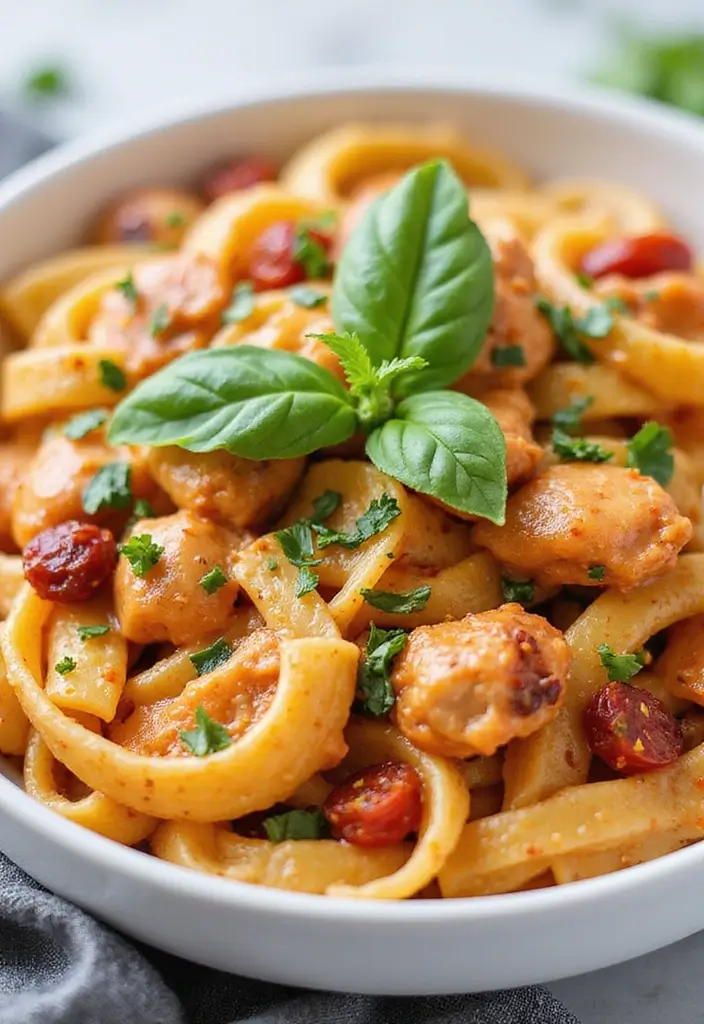 26 Creamy Chicken Pasta Recipes Everyone Craves - 8. Creamy Sundried Tomato Chicken Pasta